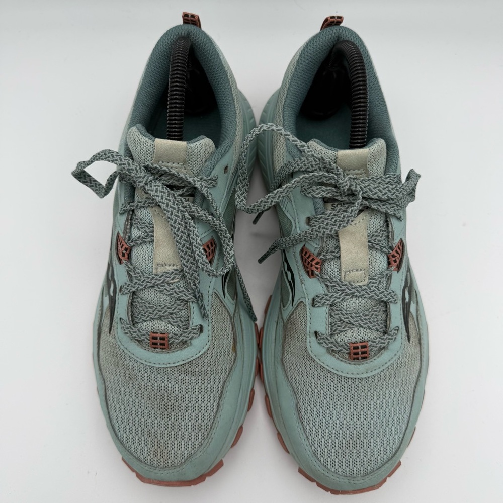 Women’s Saucony Excursion TR16 Mint Blue Pink Trail Athletic Sneakers Size 9.5 - Picture 5 of 8